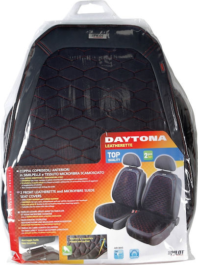 Lampa Car Seat Back Set 2pcs Polyester Daytona Black 54419