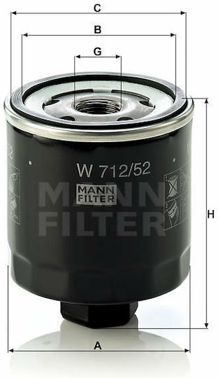 Mann Filter Φίλτρο λαδιού