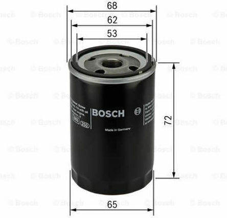 Bosch Car Oil Filter P028 for Toyota Φίλτρο Λαδιού Αυτοκινήτου για Citroen/Daihatsu/Peugeot/Toyota