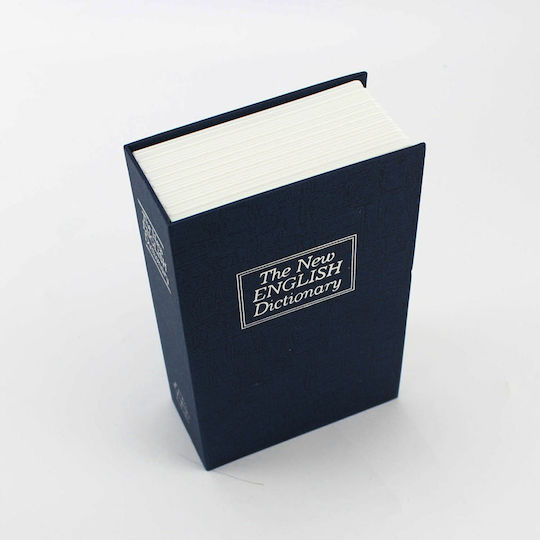 ACP The New English Dictionary Book Safe with Lock Blue 24x15x5.5cm