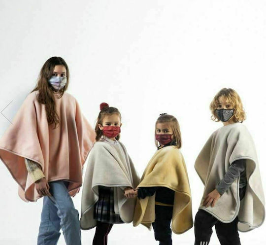 Piel SA Κουβέρτα Βελουτέ Poncho Κίτρινη 80x110εκ.