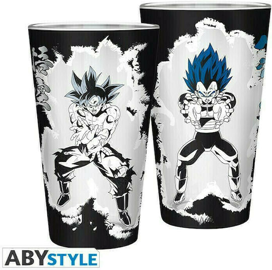 Abysse Dragon Ball - Goku Vegeta Чаша за Вода Стъклена Черна 400ml