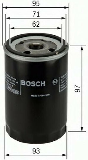 Bosch Φίλτρο Λαδιού Αυτοκινήτου για Chrysler/Daihatsu/Nissan/Toyota/Vw