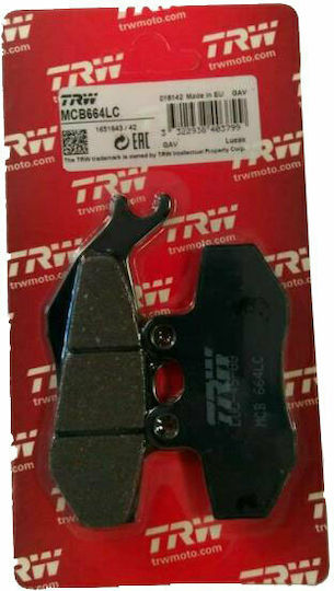 TRW Τακάκια Μοτοσυκλέτας Εμπρός για Gilera Runner 200 VXR για Aprilia Tuono Gilera Runner Piaggio Hexagon / Skipper Vespa LX Yamaha TZR / XT