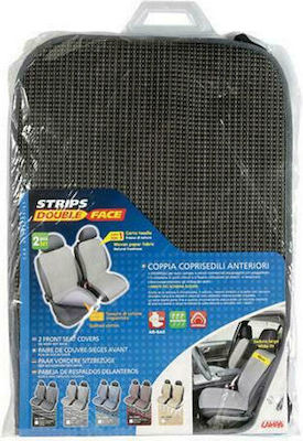 Lampa Mat Seat Covers Set 2pcs Strips Gray