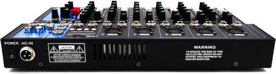 Andowl Q-7L Q-7L Analog Console 7 Channels with Phantom Power & 5 XLR Inputs & Bluetooth