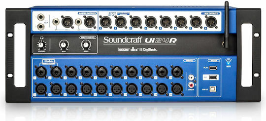 Soundcraft Ui24R Digitale Konsole 24 Kanäle / 20 XLR-Eingänge Taschenbündel