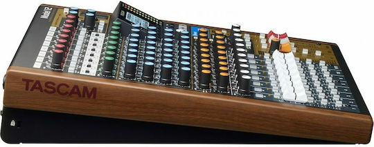 Tascam Model 12 Analoge Konsole 12 Kanäle mit Phantom Power & 8 XLR-Eingänge