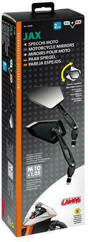Lampa Motorcycle Mirrors 2pcs Black