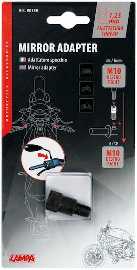 Lampa Адаптер за мотоциклет 1бр Черен