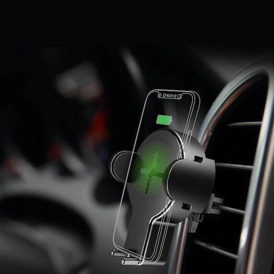 Rock W2 Pro 2 in 1 Qi Wireless Charger Car Mobile Mount with Adjustable Hooks Black