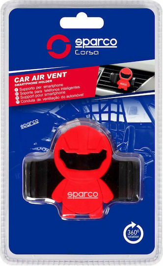 Sparco Air Vent Holder Car Mobile Mount with Adjustable Hooks Black