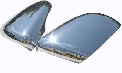 Omtec VW Golf 6 3/5D/SW 2010-2013/ VW Touran Mpv 2010+ Exterior Mirror Covers Μεταλλικά Καπάκια Καθρεφτών Χρωμίου 2τμχ ΚΚ.7518111/OM