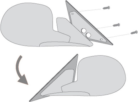 Dectane Bases Car Exterior Mirrors Seat Leon 2pcs