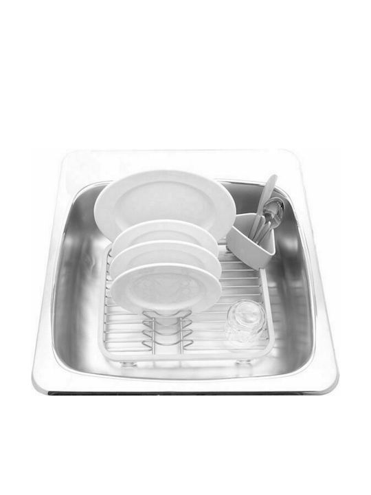 Umbra Sinkin Sink Strainer Metallic White 35.6x27.9x13.3cm