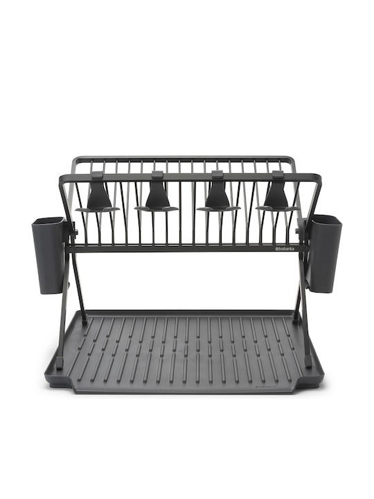 Brabantia Στραγγιστήρι Νεροχύτη Μεταλλικό Γκρι 51x33x42cm