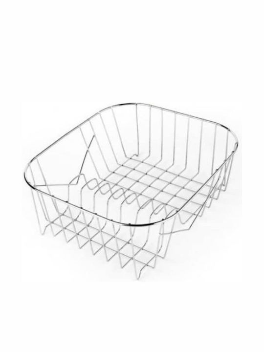 Sidirela Sită Pentru Chiuvetă Metalică Argintie 32x28x10.5cm