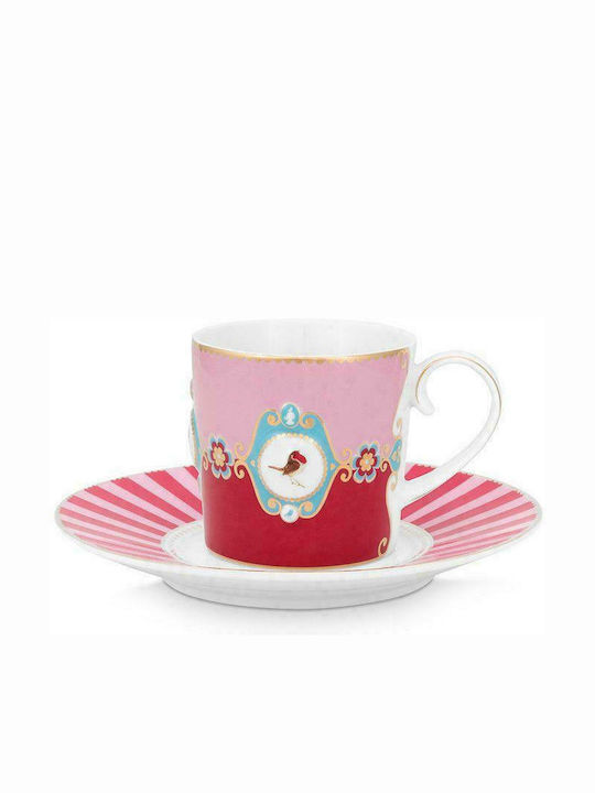 PiP Studio Love Birds Чаша Кафяв от Порцелан Red-Pink 200мл