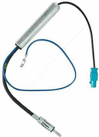 Phonocar Autoantennenadapter mit Verstärker für Auto / Fiat / Auto / Jeep / Lancia / Opel / Peugeot / Renault / Sitz / Skoda / Intelligent / VW