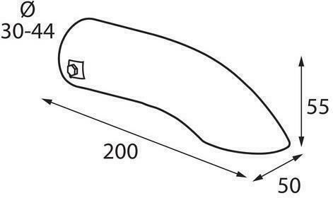 Lampa Exhaust Muffler for Alfa Romeo Car Exhaust Tip T-06 30->44mm