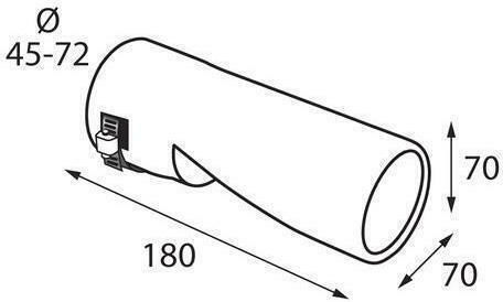 Lampa Μπούκα Εξάτμισης TS-70 Universal Κομμένη 45-72mm