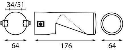 Lampa Μπούκα Εξάτμισης TS-69 Universal Κομμένη 36-63mm