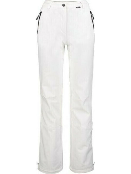 Icepeak Frechen 54010542-980 Women's Trousers for Ski & Snowboard Soft Shell White