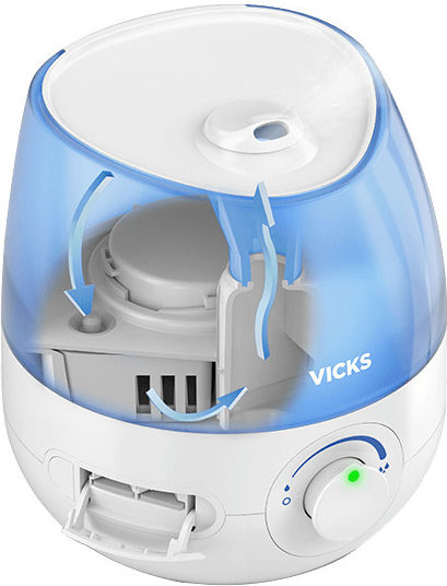 Vicks VUL525E4 Humidifier Ultrasonic 21W for Spaces 15m²