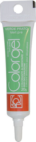 Modecor Food Colouring Gel Colorgel Verde Prato Tube 20gr