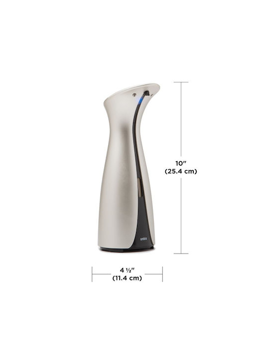 Umbra Otto Επιτραπέζιο Dispenser Αφρού Πλαστικό με Αυτόματο Διανομέα Nickel 250ml