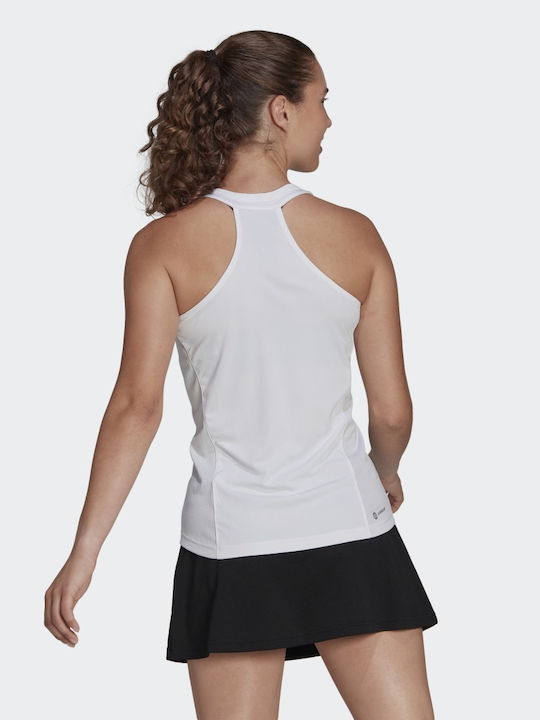 Adidas Club Tennis Damen Sportlich Bluse Ärmellos Weiß