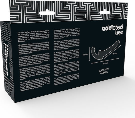 Addicted Toys Strapless Strapon Strapless Strap On με Dildo σε χρώμα Black
