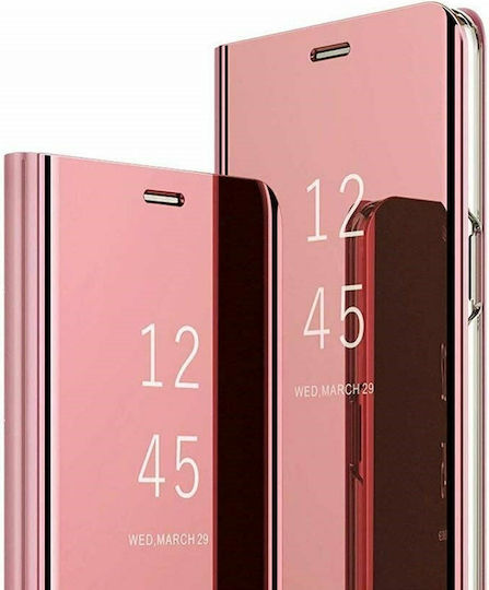 Clear View Book Πλαστικό Ροζ (Xiaomi Mi 10 Lite)