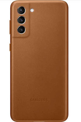 Samsung Leather Cover Umschlag Rückseite Leder Braun (Galaxy S21+ 5G) EF-VG996LAEGWW