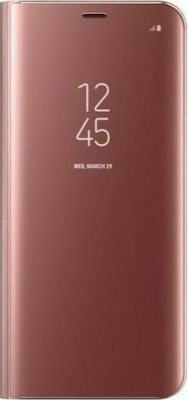 Hurtel Clear View Plastic Book Rose Gold (Galaxy A20s)