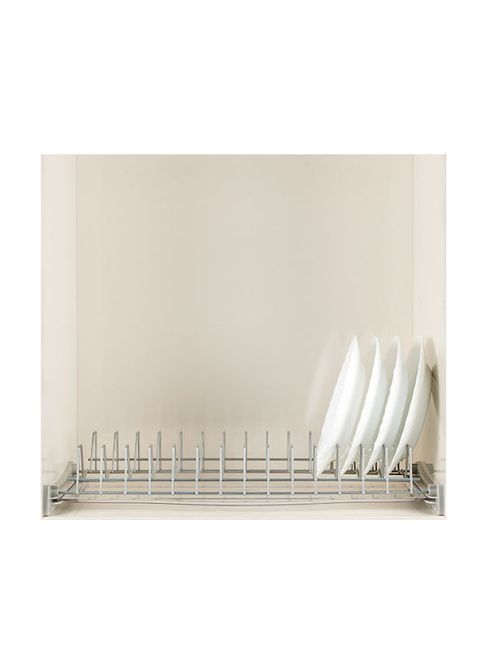 Cabinet Dish Rack Metallic in Silver Colour