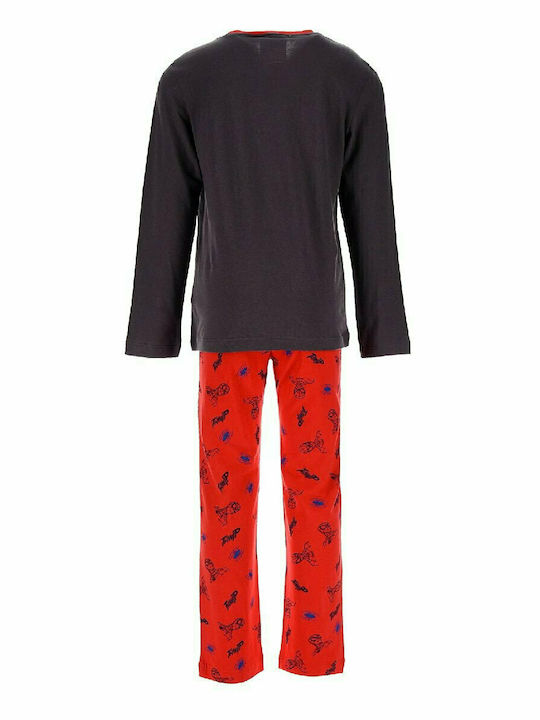 Schlafanzug Junge Spiderman-HU2127-GRAU