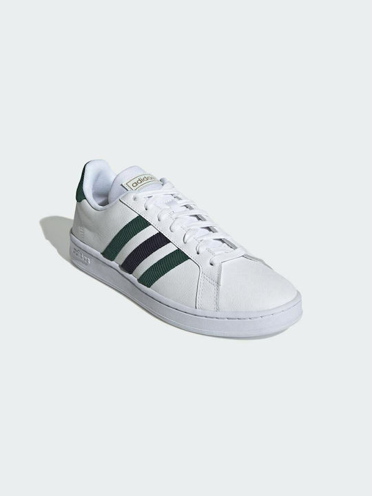 Adidas Grand Court Base Ανδρικά Sneakers Cloud White Collegiate Green