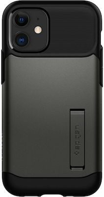 Spigen Slim Armor MagFit Umschlag Rückseite Kunststoff Gunmetal (iPhone 12 mini)