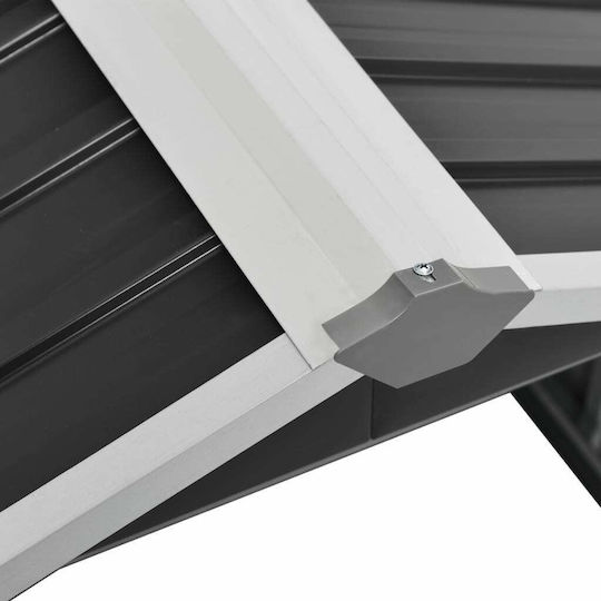 vidaXL Mower Shed for Robotic Lawnmower 92x97x63 cm made of Galvanized Steel - Carbon Grey 150909