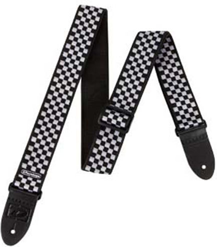Dunlop Classic Check Strap Curea pentru Chitara Neagră