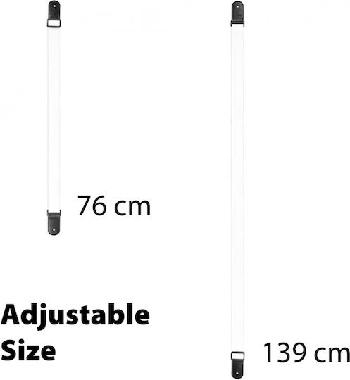 Cascha HH-2285 Ukulele Ζώνη για Γιουκαλίλι Λευκή