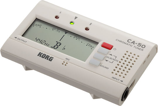 Korg Chromatisch Tuner CA-50 in Weiß Farbe