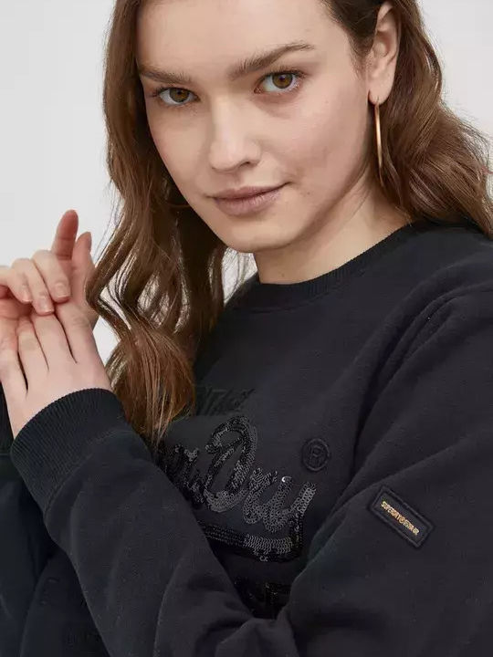Vintage Logo Tonal Women's Sweatshirt Black