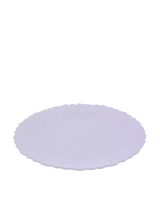 TnS Serving Plate Desert Porcelain White with Diameter 19cm