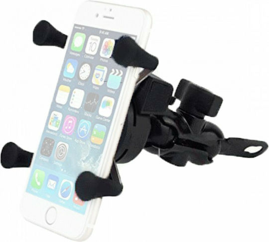 Roc Μεταλλική Βάση Στήριξης & Φορτιστής USB Βάση Κινητού Μοτοσυκλέτας με Ρυθμιζόμενο Βραχίονα 3.5-6" για το Τιμόνι