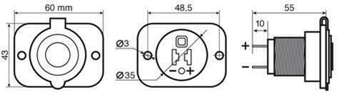 Lampa Adaptor pentru brichetă Priza auto 12V - 24V
