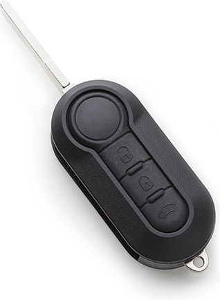 Silca Carcasă cheie auto cu lamă Pliabil cu 3 butoane pentru Fiat 500