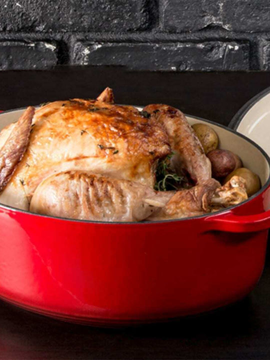 Lodge Dutch Oven Oval Cast Iron 39.88x29.08cm 1pcs