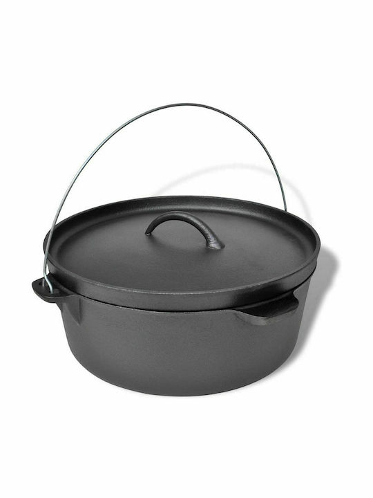 vidaXL Гърне Кръгло Метално 38x38см 1бр